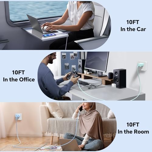 Revolutionary 3-Pack 20 W USB-C Fast Chargers with 10 FT Cables in Elegant Pink, Purple, and White – Ultimate Compatibility for i Phone 15/16 Pro/Max/Plus – Experience Lightning-Fast Charging and Stylish Convenience for All Your Power Needs