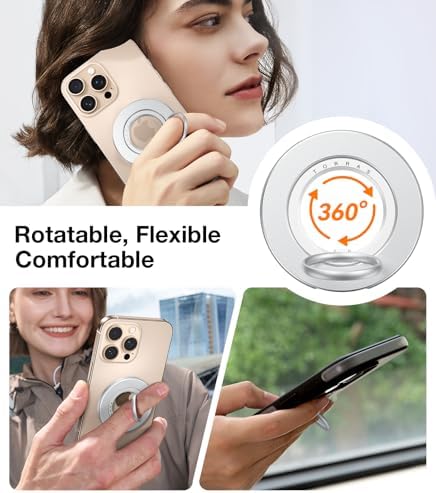 Elevate Your Mobile Experience with TORRAS 2025 Upgrade Dual-Ring Mag Safe Phone Grip Holder in Desert Titanium Gold – Ultimate Compatibility for i Phone 16/15/14/13/12/11, Samsung & Google Devices, Innovative Magnetic Kickstand for Effortless Hands-Free Viewing and Enhanced Stability