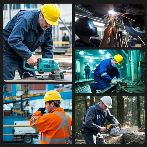 MIPEACE Professional Noise-Canceling Earbuds – Engineered for Comfort and Longevity in Industrial Settings – Sweatproof Design with Effortless Device Pairing and Immersive Acoustic Experience for Construction Workers