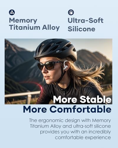 Gcioii Enhanced Comfort Memory Titanium Alloy Ear Hooks for Air Pods Pro Series – Anti-Slip Sports Accessory with Secure Anti-Lost Lanyard, Perfect Fit for Active Lifestyles (White) – Ultimate Earbud Stability and Performance