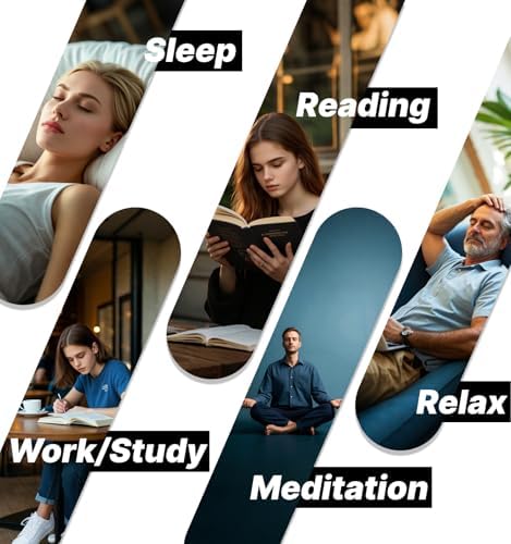 Hmusic HS88 Bluetooth Sleep Headphones – Ultra-Comfortable Neckband Earbuds Designed for Side Sleepers with 12-Hour Battery Life and Superior 30 d B Noise Cancellation for Uninterrupted Meditation and Travel Listening. Ideal for Audiobook Lovers Seeking Ultimate Relaxation and Serenity.