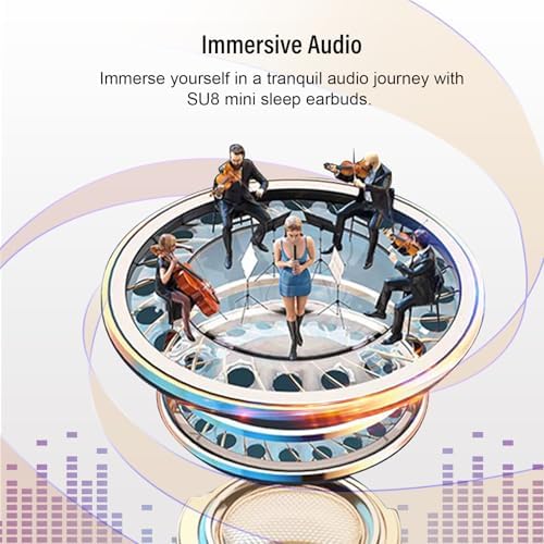 Ultra-Comfort Sleep Earbuds with Advanced Bluetooth 5.4 – Perfectly Designed for Side Sleepers, 47 Hours of Uninterrupted Playtime, Ideal for Meditation, Travel, and Relaxation, Premium Sound Quality & Ergonomic Fit for Ultimate Comfort