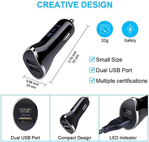 Rapid Charge Car Adapter for Samsung Galaxy & Google Pixel Devices – Premium USB Type C Charger with Enhanced Safety Features for S25, S24, S23, A16 5 G, Pixel 9 & 8 Pro – Compact, Durable Design for On-the-Go Power Solutions