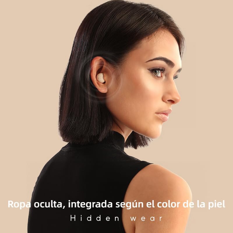 Discreet Mini Wireless Earbuds for Small Ears – Invisible Bluetooth Earpieces with Ergonomic Comfort and Portable Charging Case – Seamless Audio for Work, Travel, and Relaxation – Perfect Compatibility with Android & i OS Devices