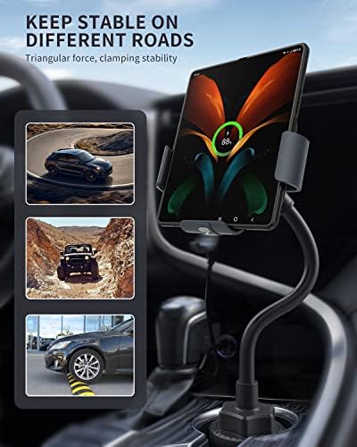 Revolutionize Your Drive with the Premium Dual Coil Wireless Car Charger for Samsung Z Fold Series & i Phone 16/15/14 – Effortless Auto-Clamping Phone Mount for Tesla & More, Fast Charging Without Cords for Ultimate Convenience