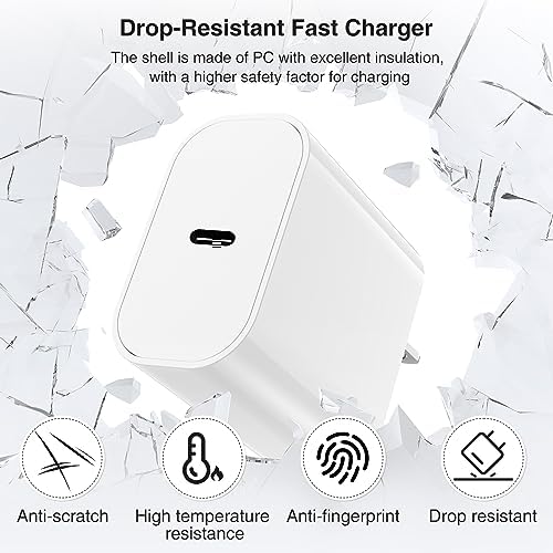 High-Speed i Phone 16/15 Fast Charger with 10 ft USB-C to C Cable – Compact Power Adapter for Seamless Charging of i Pad & Apple Devices – Versatile Charging Solution for Home, Office & Travel – Enhanced Durability & Compatibility for i Phone 16 Pro Max, i Pad Air, and More