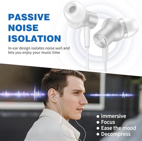 Discover Ultimate Audio Precision with ASKUBSKU Noise-Isolating Wired Earbuds – The Essential Hi-Fi Companion for Chromebook and Laptop Users. Tailored for both audiophiles and everyday listeners, these ultra-lightweight earbuds boast a universal 3.5 mm audio jack, ensuring flawless connectivity across all your devices. Experience an unparalleled auditory journey with cutting-edge noise isolation technology, making them the perfect choice for focused study sessions, professional calls, or exhilarating gaming marathons. Featuring an integrated microphone and convenient mute function, crystal-clear communication is guaranteed for students and remote workers alike. Designed with an ergonomic shape, these earbuds provide all-day comfort, preventing weariness during extended listening periods. The sleek grey finish not only enhances durability but also adds a modern flair to your tech ensemble. Elevate your sound experience with ASKUBSKU – your trusted partner for premium audio performance wherever you go.