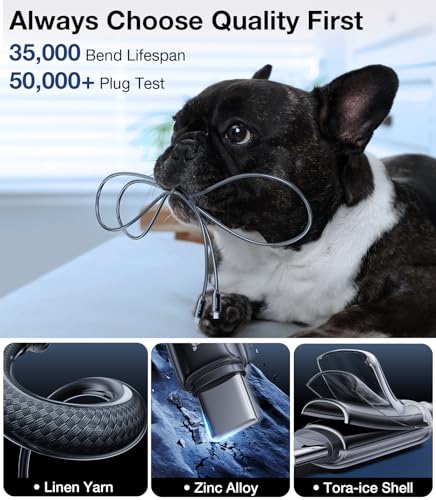 TORRAS 6 ft USB C to USB C Cable – Military-Grade Durability with 60 W Fast Charging for i Phone 15 Pro Max & Samsung S24/23 – Sleek Black, Tangle-Free Flexibility for Travel, Office & Home, Compatible with Mac Book Air/Pro 2020 & i Pad Pro/Air/Mini