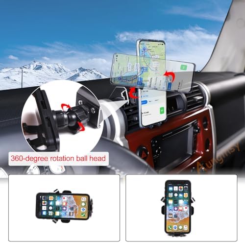 Revolutionize Your Driving with the Toyota FJ Cruiser Phone Mount: Secure Air Vent Holder for Hands-Free Navigation and Connectivity (2007-2021) – Universal Compatibility for All Mobile Devices, Effortless Installation, and Sleek Aesthetic Integration