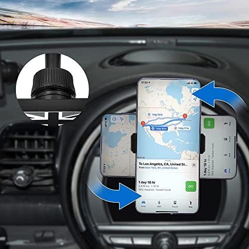 Hesanzol Premium Cell Phone Holder for Mini Cooper S, JCW, One, F54-F60 – Sleek Navigation Mount for Central Control Screen with Enhanced Compatibility and Safety Features