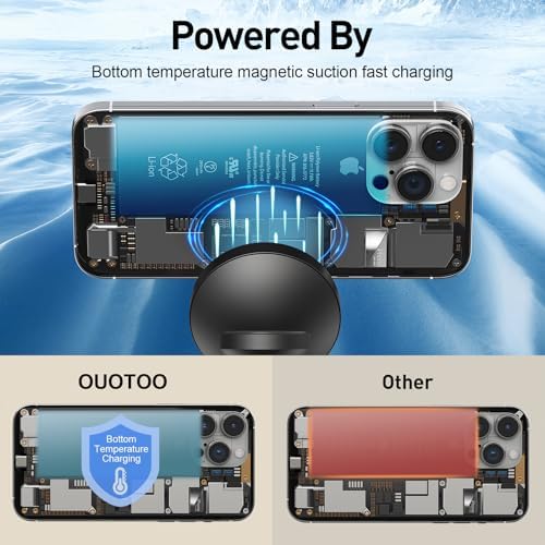 2025 Premium 3-in-1 Wireless Charging Station for i Phone 16, 15, 14, 13, 12 – Mag-Safe Compatible Charger Stand for Air Pods and i Watch – Fast, Efficient Power Hub with Sleek Design and Overcharge Protection for Home or Travel