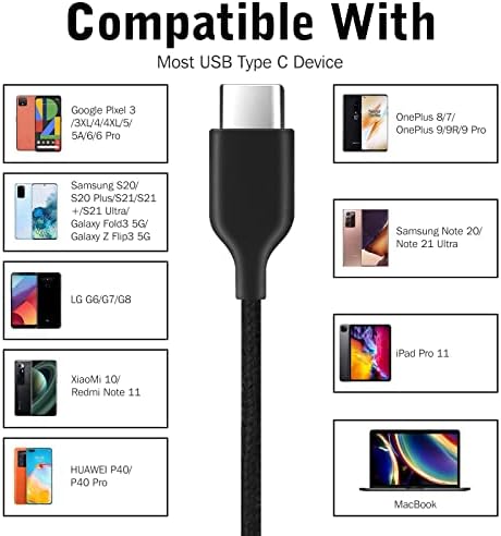 Urban X OEM 2021 Stereo Headphones for Samsung Galaxy S20 Ultra 5 G – Durable Braided Cable with Inline Microphone, USB-C Connectivity, Stylish Black Design, Enhanced Sound Quality, US Version with Warranty for Ultimate Audio Experience