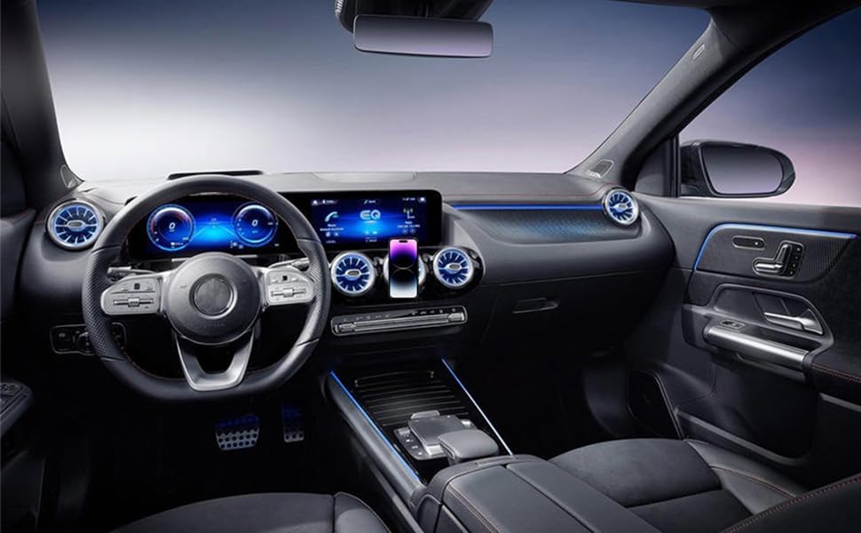 Premium Car Vent Phone Mount for Mercedes Benz & Mini Cooper – Secure, Adjustable Cradle with 360-Degree Rotation for Ultimate Convenience and Safety on the Road – Perfect Smartphone Holder for GLA, GLC, GLE, GLS, GLB-Class, C/E/S/B/A-Class, W205/W206 Models – Effortless Tool-Free Installation & Enhanced Compatibility for All Phone Sizes – Elevate Your Driving Experience with This Essential Accessory