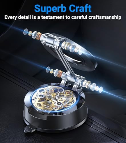 Sleek Kaistyle Mag Safe Car Mount – Advanced Nano Gel Suction Phone Holder for i Phone 16 Pro Max, 15, 14, 13, 12 – Effortless Hands-Free Navigation & Safe Driving – 360-Degree Rotation for Optimal Viewing Angles & Modern Vehicle Compatibility – Enhance Your Driving Experience with Strong Magnetic Hold