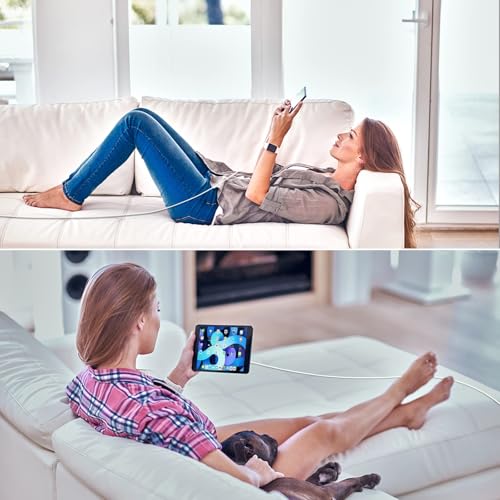 Power Up Your Devices: 20 W Fast Charging Duo Kit for i Phone 16 & 15 – Includes Two 6 FT Woven Type-C Cables for Enhanced Durability and Versatility – Perfect for i Pad Pro & Air Pods – Experience Rapid Charging with Unmatched Portability and Reliability