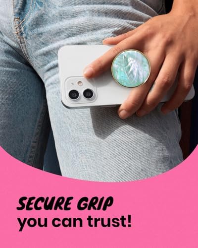 Seashell-Inspired Phone Grip Stand – Stylish Blue-Green Collapsible Holder for Smartphones and Tablets – Ultimate Stability and Hands-Free Viewing Solution – Perfect Gift for Tech Enthusiasts and Trendsetters