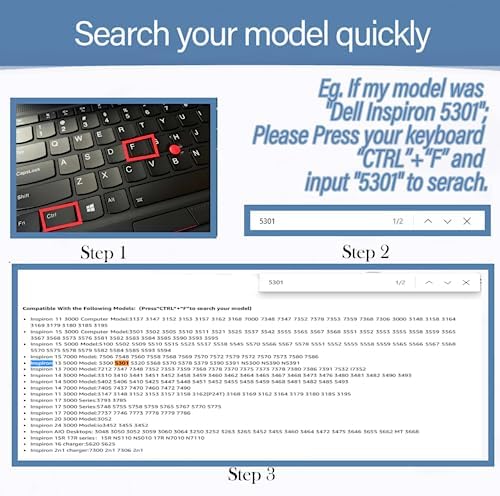 High-Performance 90 W AC Power Adapter for Dell Opti Plex Micro 3050, 3080 & Latitude 3000-7000 Series – Fast Charging Compatibility, Universal Fit Charger with Enhanced Safety Features and Strict Quality Control for Reliable Power Supply – Ideal Replacement for Dell Laptop Chargers