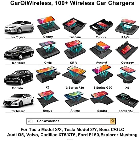 Upgrade Your Toyota Camry with the Ultimate Qi Wireless Charger – Custom Fit for 2018-2024 Models, Fast Charging Pad for XSE, SE, TRD, LE, XLE & Hybrid – Sleek Design, Easy Installation & Enhanced Safety Features