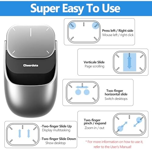 Elevate Your Productivity with the 2025 Ultra-Lightweight 3-in-1 Wireless Mouse & Presentation Clicker – Detachable Design, Advanced Laser Pointer, Compatible with PC/Mac/Laptop (Sleek Silver Finish) for Seamless Navigation and Effortless Presentations.