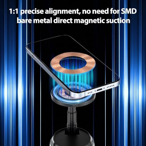 Smart Auto Face Tracking Tripod with Wireless Charging – 360° Rotating Stand for Effortless Video Calls & Vlogging – No App Needed, Gesture Control, Rechargeable Design for i Phone & Samsung Galaxy – Capture Every Moment Seamlessly
