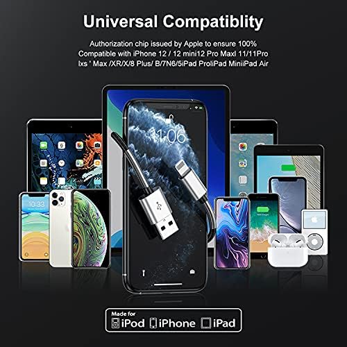 10-Foot Apple MFi Certified USB C to Lightning Charging Cable – Dual Pack High-Speed i Phone Charger for 14/13/12 Series and i Pad – Durable Long Charging Cord for Ultimate Convenience and Flexibility