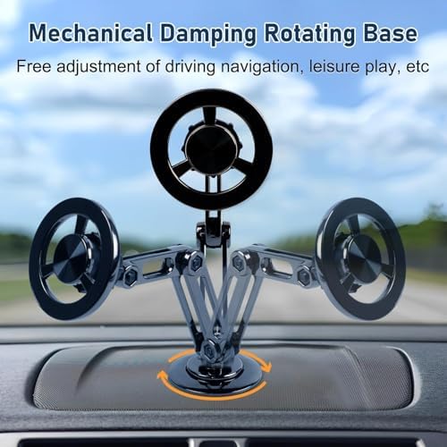 Revolutionary 360° PRO Magnetic Suction Phone Holder for Car – Ultra-Strong Magnet Dashboard Mount for All Smartphones – Compact Alloy Design for Hands-Free Safety and Seamless Navigation – Effortless Installation in Sleek Black Finish – Perfect for Enhanced Road Connectivity and Optimal Viewing Angles