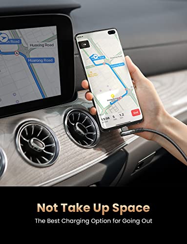 AINOPE Right Angle USB C Cable – 2-Pack (10 ft + 10 ft) Fast Charging 3.1 A Nylon Braided Charger for Enhanced Device Compatibility, Ideal for Gaming and Multitasking, Durable Black Design