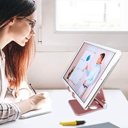 Aduro U-Rise XL Foldable Aluminum Tablet & Phone Stand – Versatile Adjustable Holder for i Phone, i Pad Pro, Nexus, and E-Readers (4-12″) – Premium Stability, Ergonomic Design, and Portable Convenience for Home & Office Use