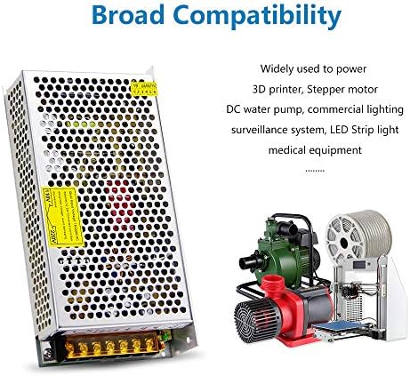 120 W 24 V AC to DC Power Supply Adapter – High-Performance Switching Transformer for LED Lighting, 3 D Printers, and CCTV Systems with Enhanced Efficiency and Safety Features