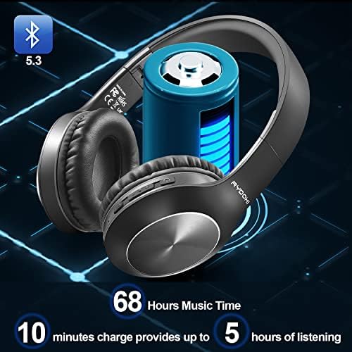 Discover Unmatched Audio with Rose Gold Bluetooth Headphones – 68-Hour Playtime, Customizable EQ for Deep Bass, and Over-Ear Comfort – Perfect for Travel, Office, and Home Use! Immerse yourself in superior sound quality featuring three distinct EQ modes: Bass Boost for those deep beats, Balanced for an all-around experience, and Treble for crisp highs. Enjoy wireless freedom with advanced Bluetooth technology, ensuring seamless connectivity for music, calls, and gaming. Designed for ultimate portability, these foldable headphones come with plush ear cushions, providing comfort for hours of listening pleasure. Built with durable materials for longevity, they’re easy to maintain and stylish enough for any setting. Elevate your audio journey today with these premium headphones that prioritize performance and elegance! Ideal for audiophiles and casual listeners alike, these headphones are your go-to choice for an exceptional listening experience.