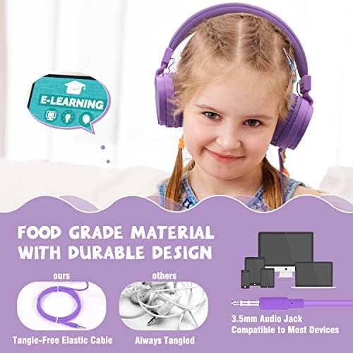 Premium ONTA Kids Headphones – Comfortable Noise-Canceling On-Ear Headset for Young Learners | Durable Wired Earphones Designed for School, Travel, and Home | Perfect Fit for i Pads, Smartphones, and Laptops | Unmatched Sound Quality for Ages 3+
