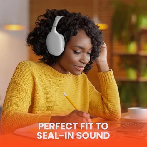 Transform Your Listening Journey with Premium Foldable Bluetooth Over-Ear Headphones – Superior Noise Isolation for Ultimate Focus, Plush Foam Ear Cushions for Extended Comfort, and Built-in Microphone for Effortless Communication – Perfect for Fitness Enthusiasts and Travel Lovers Alike, Unisex Design for All Users