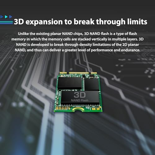 Upgrade Your System with Transcend 256 GB M.2 2242 SATA III SSD – High-Speed Internal Solid State Drive for Enhanced Gaming & Productivity, Achieve Up to 530 MB/s Read Speeds, DRAM Cache for Lightning-Fast Performance, Durable 3 D TLC NAND Technology, Perfect for Laptops, PCs, and Ultrabooks!