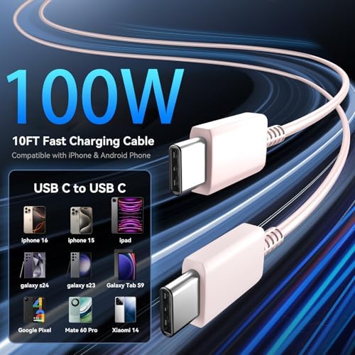 Elevate Your Charging Experience with the 45 W Super Fast USB-C Charger and 6.6 FT Cable – Optimal for i Phone 16 Pro Max, i Pad, and Android Devices – Compact, High-Efficiency Power Adapter with Advanced Safety Features for On-the-Go Users