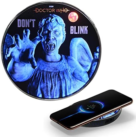 Power Your Devices with Doctor Who Weeping Angel Wireless Charger – Illuminating Portable Power Bank with Backup Battery, Qi Compatibility, and Unique Sci-Fi Design – Ideal for Whovians and Tech Lovers – Versatile Charging for All Your Gadgets