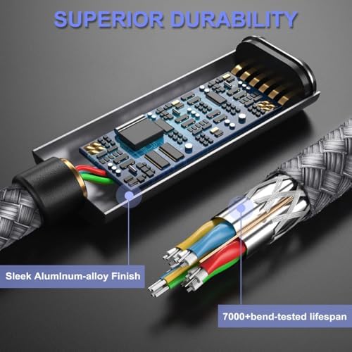 Transform Your Connectivity: Basesailor 3.3 FT USB 3.0 to USB-C Adapter Duo for Lightning-Fast Data Transfer and Universal Charging – Compatible with i Phone 16, i Pad Mini 7, Samsung Galaxy S24/S25, Z Fold/Flip – Exceptional 5 Gbps Speed, Durable Design for Everyday Use