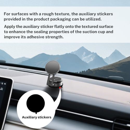 Versatile Electric Suction Cup Phone Mount – Foldable Magnetic Holder for i Phone 16/15/14/13/12 – Hands-Free Convenience for Car, Shower, and Smooth Surfaces – 360-Degree Rotation and Enhanced Stability for Effortless Access
