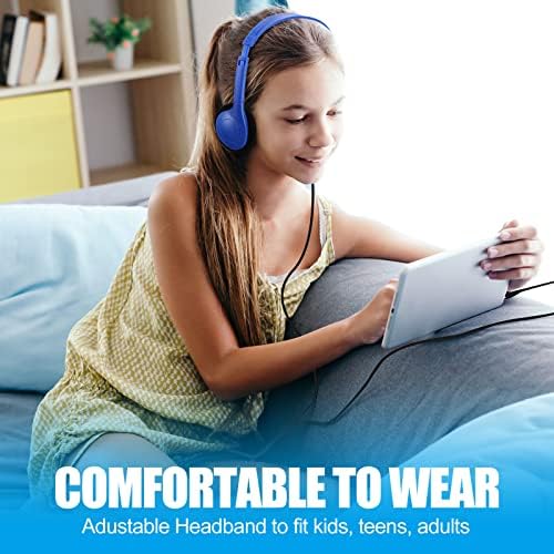 Ultimate Classroom Audio Solution: Frienda 48-Pack Over-Ear Headphones for Students and Adults – Wired Stereo Headset with Universal 3.5 mm Jack – Perfect for Schools, Libraries, and Travel – Noise-Isolating Design for Maximum Concentration and Comfort – Lightweight, Durable, Ideal for Long Listening Sessions