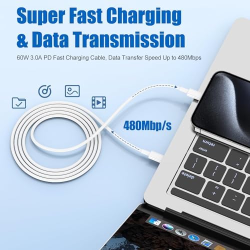 Ultimate i Phone 16/15 Fast Charging Kit: Dual 10 FT USB-C to C Cables with 20 W PD Wall Charger for Swift Power Delivery to i Phone 16/15 Pro/Max & i Pad 12.9/11/Air 5/4 – Unmatched Speed, Durability & Flexibility for All Your Charging Needs