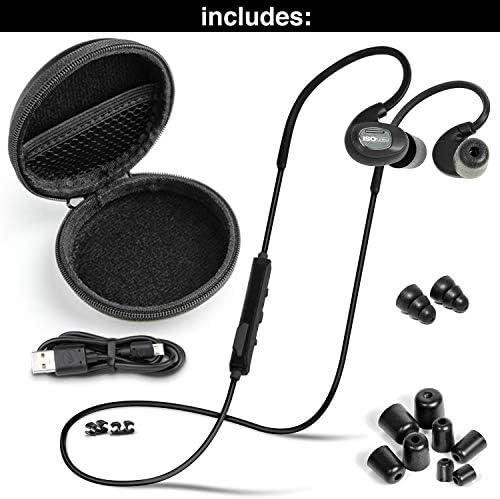 ISOtunes PRO Bluetooth Earplug Headphones – OSHA-Compliant 27 d B Noise Reduction, 10-Hour Battery Life, and Noise Cancelling Mic for Ultimate Wireless Hearing Protection – Sleek Matte Black Design for Professionals in Noisy Environments