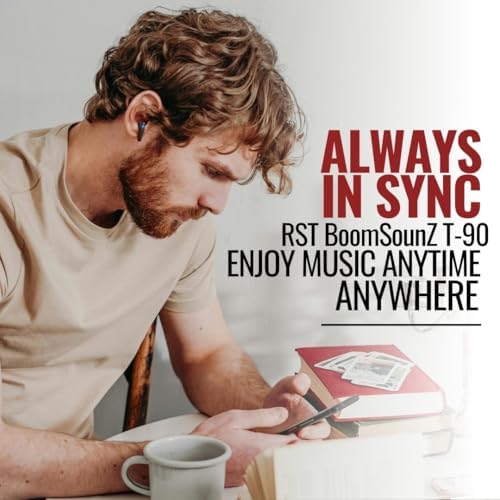 T-90 Boom Sound Z Sweatproof Wireless Earbuds – Ultimate ENC Noise Cancellation for Crystal Clear Audio in Music & Gaming, Enhanced Deep Bass for Immersive Soundscapes, Intuitive Touch Control for Effortless Operation, Rapid Recharge Feature, Long-Lasting Battery for Uninterrupted Use – Perfect for Active Lifestyles and Versatile Device Compatibility