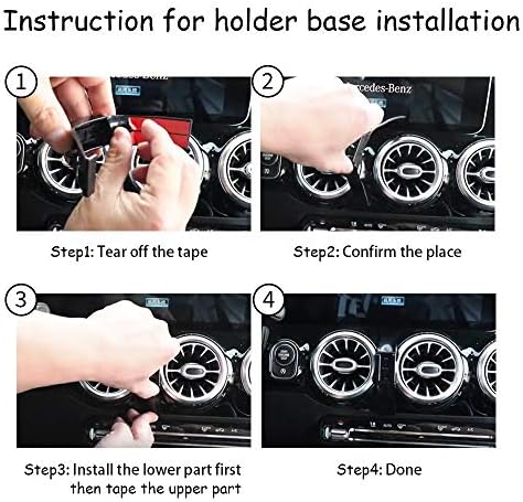 LUNQIN Premium Car Phone Holder for Mercedes-Benz CLA-Class & A-Class: Secure, Stylish, and Functional Mobile Cradle with 360-Degree Rotation for Hands-Free Navigation – Ideal for CLA250, AMG, A220, A35 Models – Effortless Installation & Non-Slip Design for Optimal Driving Experience