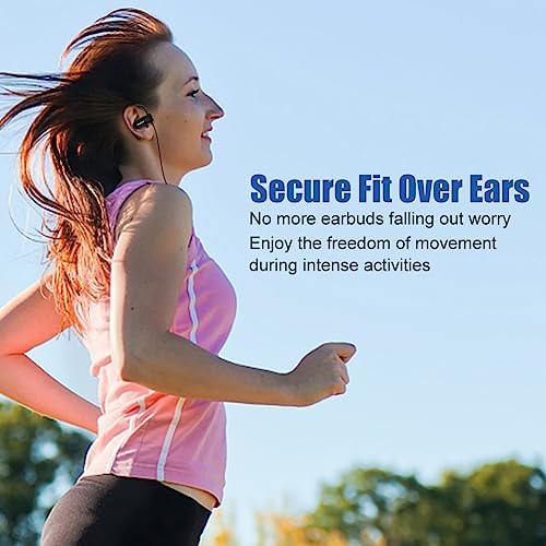 Unleash Your Workout Potential with Sweatproof Over-Ear Sport Earbuds – Featuring Built-In Microphone & Volume Control for Active Lifestyles, Perfect for Gym Enthusiasts and Universal Device Compatibility