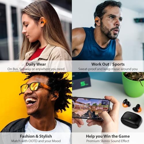 Experience Unmatched Freedom with Jiunai Open Ear Bone Conduction Earbuds – Advanced Sweatproof Wireless Bluetooth 5.3 Headphones for Active Lifestyles. Designed for Safety and Comfort, These Innovative Earbuds Feature a Unique Flash Night Light to Enhance Visibility During Evening Activities. Perfect for Running, Cycling, and Outdoor Sports, the Ergonomic Clip-On Design Ensures a Secure Fit While Keeping You Aware of Your Surroundings. With State-of-the-Art Bone Conduction Technology, Enjoy Crystal-Clear Audio Without Compromising Situational Awareness. Built to Endure the Elements, These Durable Headphones Are Easy to Maintain and Ideal for Intense Workouts. Elevate Your Listening Experience with Jiunai – Where Cutting-Edge Technology Meets Your Active Lifestyle.