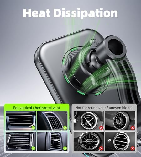 Effortless Charging on the Road: Qi2-Certified 15 W Mag Safe Car Charger Mount for i Phone 16/15/14/13/12 Pro Max Plus & Galaxy S25 – Secure Magnetic Holder for Fast, Reliable Performance and Enhanced Compatibility