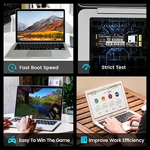 Revitalize Your Mac with INDMEM 256 GB NVMe PCIe SSD – Fastest Upgrade for Mid 2013-2017 Mac Book Air & Late 2013-Mid 2015 Mac Book Pro Retina – Lightning-Fast Data Transfer, Robust Compatibility, and Simplified Installation for Uninterrupted Performance