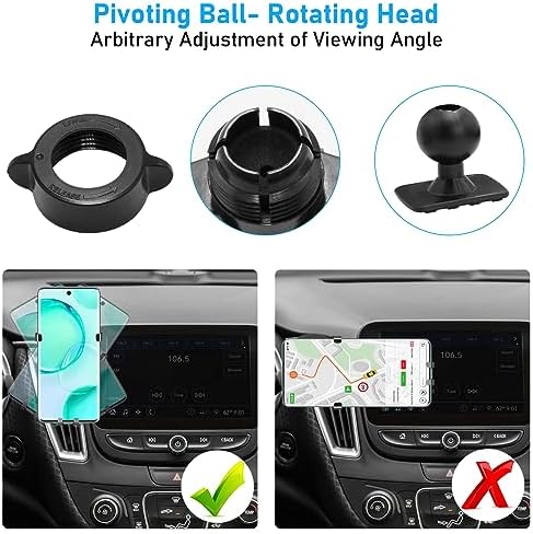 Toyota Tundra & 2 nd Gen Sequoia Magnetic Phone Holder for Air Vent (2007-2013) – Anti-Shake 360° Rotation Dashboard Stand – Premium Black Automotive Accessory for Safe Hands-Free Navigation and Streaming