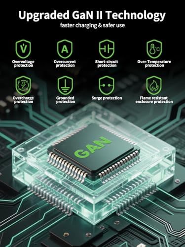 67 W Ga N 3-Port USB C Wall Charger – Ultra-Fast, Compact Power Adapter for Galaxy S25/S24/S23/S22, i Phone 16 Series, Mac Book Air/Pro – Advanced PD QC 3.0 Technology, Foldable Design for Travel Convenience – Universal Device Compatibility and Optimal Charging Performance