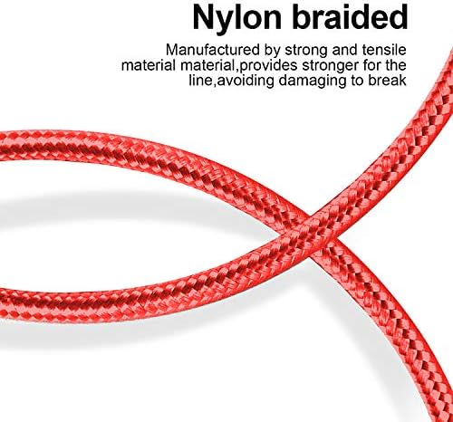 Premium 5-Pack i Phone Charger Set: MFi Certified Nylon Braided Fast Charging Cables (3 FT, 6 FT, 10 FT) for i Phone 14/13/12/11/X/Max/8/7/6/5/SE/i Pad – Unmatched Durability & Versatile Lengths for Every Lifestyle