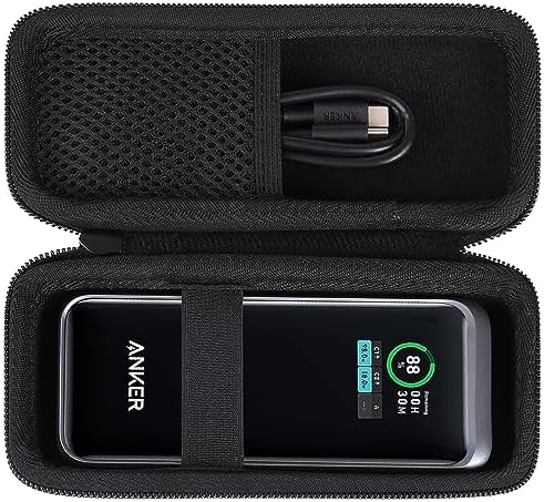 Ultimate Khanka Protective Case for Anker Prime Power Banks – Sleek Golden Waterproof Hard Shell for 12000 m Ah & 20000 m Ah Models, Travel-Ready Accessory with Superior Compatibility and Enhanced Durability